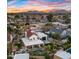 Luxury home with pool and expansive backyard, mountain views at sunset at 5012 E Blanche Dr, Scottsdale, AZ 85254