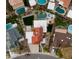Bird's-eye view of house with pool and lush landscaping at 5012 E Blanche Dr, Scottsdale, AZ 85254