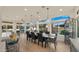 Spacious dining area with a view of the backyard and pool at 5012 E Blanche Dr, Scottsdale, AZ 85254