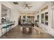 Relaxing game room featuring a pool table and access to backyard at 5012 E Blanche Dr, Scottsdale, AZ 85254