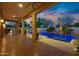 Spacious covered patio overlooking the pool area at 5891 S Cobblestone Dr, Chandler, AZ 85249