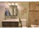 Bathroom with tub, shower and updated vanity at 6618 S La Rosa Dr, Tempe, AZ 85283