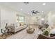 Living room with hardwood floors and comfortable seating at 8311 E Angus Dr, Scottsdale, AZ 85251