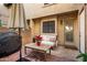 Cozy patio with seating area and built-in grill at 921 W University Dr # 1136, Mesa, AZ 85201