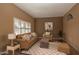 Living room featuring a neutral color palette and comfortable furniture at 11022 W Boswell Blvd, Sun City, AZ 85373