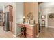 Kitchen nook with granite countertop and built-in desk at 11122 N 165Th Ave, Surprise, AZ 85388