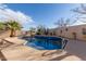 Relaxing pool with decorative tile and landscaping at 11122 N 165Th Ave, Surprise, AZ 85388