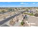 Aerial view of house, solar panels, and neighborhood at 11506 E Sylvan Ave, Mesa, AZ 85212