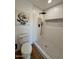 Clean bathroom with walk-in shower and toilet at 11808 S Half Moon Dr, Phoenix, AZ 85044