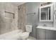 Updated bathroom with a tub, shower, and vanity at 132 W Beautiful Ln, Phoenix, AZ 85041