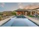 Stunning pool and spa with mountain backdrop at 14245 N Territory Trl, Fountain Hills, AZ 85268