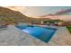 Resort-style pool and spa with mountain views at 14245 N Territory Trl, Fountain Hills, AZ 85268