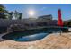 Enjoy the sun by the kidney shaped pool and patio at 1647 W Gold Mine Way, San Tan Valley, AZ 85144