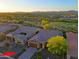 Aerial view of single story home with garage at 17716 E Silver Sage Ln, Rio Verde, AZ 85263