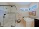 Spa-like bathroom with walk-in shower and soaking tub at 17716 E Silver Sage Ln, Rio Verde, AZ 85263