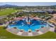 Aerial view of resort-style pool with multiple pools at 17716 E Silver Sage Ln, Rio Verde, AZ 85263