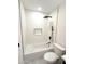 Clean bathroom with a bathtub, shower, and modern fixtures at 1936 E Cornell Dr, Tempe, AZ 85283