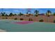 Outdoor basketball court with surrounding landscaping at 19847 N 108Th Ave, Peoria, AZ 85373