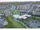 Community pool and clubhouse aerial view at 22034 N 59Th Pl, Phoenix, AZ 85054