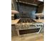 Stainless steel gas cooktop with modern gold accents at 22034 N 59Th Pl, Phoenix, AZ 85054