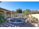 Stunning kidney shaped pool with a large patio and covered area at 28548 N 68Th Ave, Peoria, AZ 85383