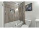 Updated bathroom with a large walk-in shower and modern tile at 4048 W Sierra Vista Dr, Phoenix, AZ 85019