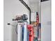 Garage features water softener and HVAC system at 44622 N Sonoran Arroyo Ln, New River, AZ 85087