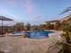 Stunning pool and spa with waterfall and mountain views at 44622 N Sonoran Arroyo Ln, New River, AZ 85087