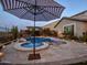 Relaxing pool and spa with a waterfall, perfect for outdoor entertaining at 44622 N Sonoran Arroyo Ln, New River, AZ 85087