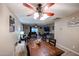 Dining area with a wood table and seating for four at 4539 W Mclellan Rd, Glendale, AZ 85301