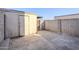 Small backyard with a storage shed and concrete patio at 4565 N 26Th Dr, Phoenix, AZ 85017