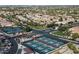 Aerial view of community tennis and pickleball courts at 4655 E Indigo St, Gilbert, AZ 85298