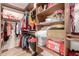 Well-organized walk-in closet with custom shelving and hanging space at 494 S 220Th Ln, Buckeye, AZ 85326