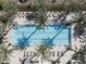 Aerial view of resort-style pool with surrounding lounge chairs at 5000 E Camelback Ridge Rd # 301, Scottsdale, AZ 85251