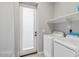 Convenient laundry room with washer, dryer, and extra storage at 6105 N 174Th Ave, Waddell, AZ 85355