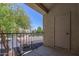 Private patio with treetop views and storage closet at 7101 W Beardsley Rd # 942, Glendale, AZ 85308