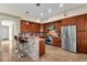 Spacious kitchen with stainless steel appliances and granite countertops at 8137 N 13Th Pl, Phoenix, AZ 85020