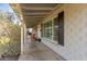 Covered walkway leading to the front entrance of the home at 8435 E Catalina Dr, Scottsdale, AZ 85251