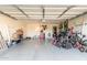 Two-car garage with room for storage and bikes at 8435 E Catalina Dr, Scottsdale, AZ 85251