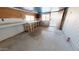 Spacious workshop with built-in shelving and workbench at 8627 E Dulciana Ave # 43, Mesa, AZ 85208