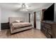 Spacious main bedroom with plush bed and ample floor space at 9420 S 35Th Gln, Laveen, AZ 85339