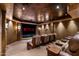 Home theater with comfortable seating and large screen at 9839 E Madera E Dr, Scottsdale, AZ 85262