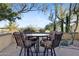 Outdoor patio furniture with mountain views at 14705 E Redbird Rd, Scottsdale, AZ 85262