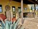 Covered patio with hot tub and comfortable lounge chair at 14705 E Redbird Rd, Scottsdale, AZ 85262