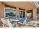 Patio furniture and seating area ideal for outdoor dining and relaxation at 15827 W Falcon Ridge Dr, Sun City West, AZ 85375