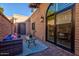 Charming patio with access to the dining area at 1739 E Flynn Ln, Phoenix, AZ 85016