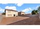 Spacious backyard with gravel and block wall at 219 E Beth Dr, Phoenix, AZ 85042