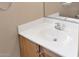 Single vanity bathroom with updated fixtures at 219 E Beth Dr, Phoenix, AZ 85042