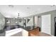 Open kitchen with island and access to backyard at 219 E Beth Dr, Phoenix, AZ 85042