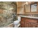 Bathroom features a walk-in shower and granite vanity at 2333 S Eileen Pl, Chandler, AZ 85286